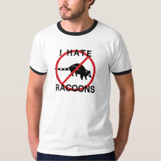 T-shirt Je déteste des Racoons