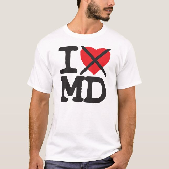T-shirt Je déteste DM - le Maryland (Devant)