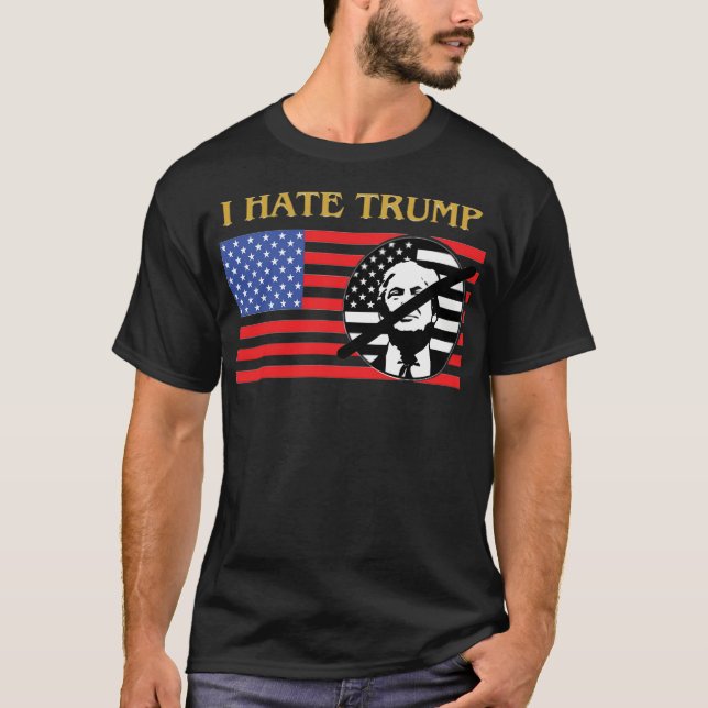 T-shirt Je déteste Donald Trump (Devant)
