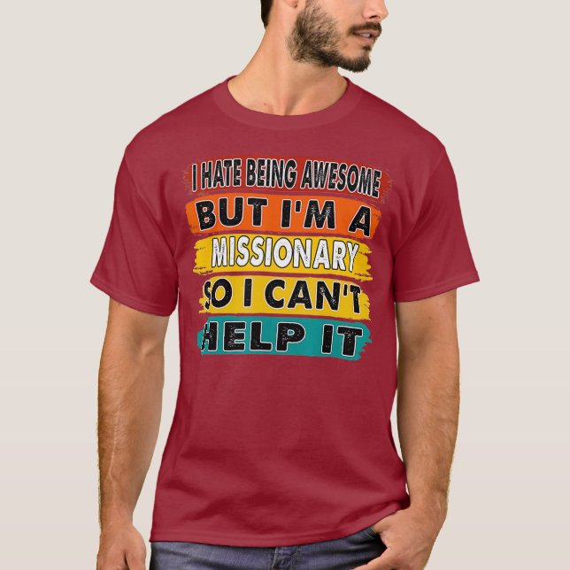 T-shirt Je déteste être génial, mais je suis un cadeau mis (Devant)