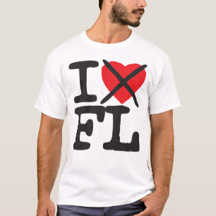 T-shirt Je déteste FL - la Floride