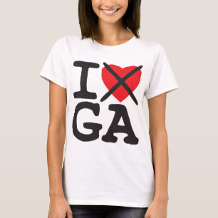 T-shirt Je déteste GA - la Géorgie