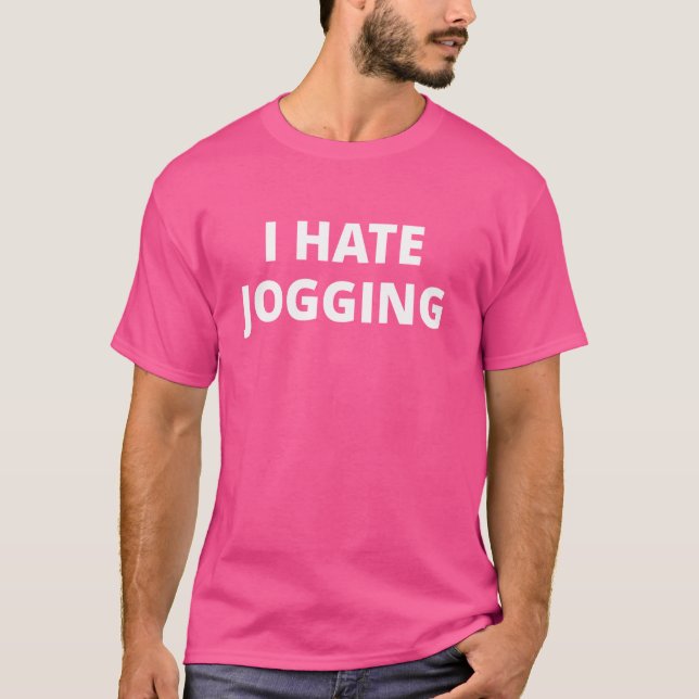 T-shirt Je déteste Jogging (Devant)