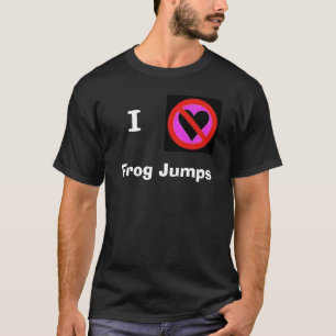 T-shirt Je déteste la grenouille saute