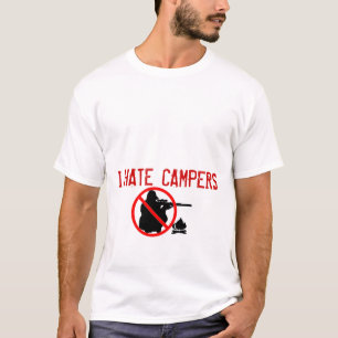 T-shirt Je déteste la pièce en t de campeurs