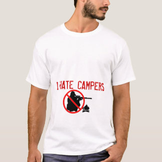 T-shirt Je déteste la pièce en t de campeurs