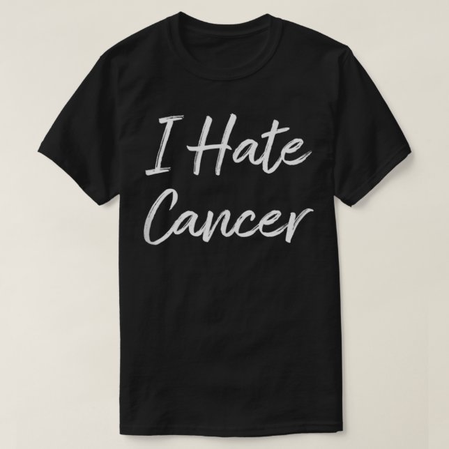 T-shirt Je déteste le cancer (Design devant)