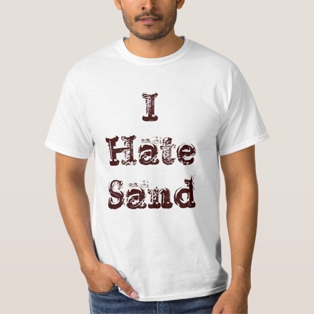 T-shirt Je déteste le déploiement militaire drôle de sable (Devant)