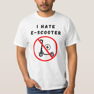 T-shirt Je déteste le scooter électronique