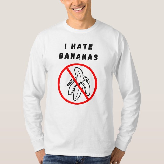 T-shirt Je déteste les bananes (Devant)