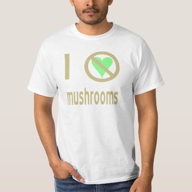T-shirt Je Déteste Les Champignons (Devant)