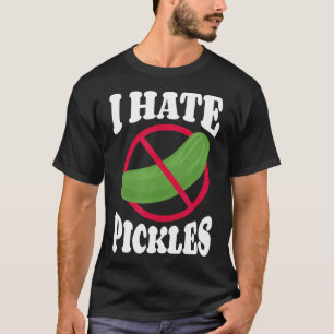 T-shirt Je déteste les cornichons concombre anti-vegan