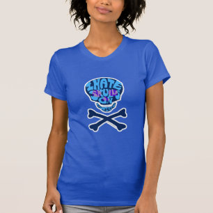 T-shirt Je déteste les crânes sur les chemises