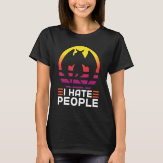 T-shirt Je déteste les gens Cryptozoologie Mothman