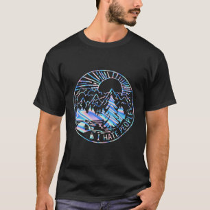 T-shirt Je Déteste Les Gens Drôle En Plein Air Camping Cam