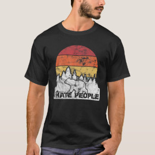 T-shirt Je Déteste Les Gens Je Déteste Les Gens Cadeau Nat