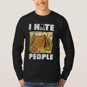 T-shirt Je Déteste Les Gens Rv Van Camping Dire Heureux Ca