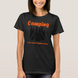 T-shirt Je Déteste Les Gens Un Camping Randonnée N Live Ho
