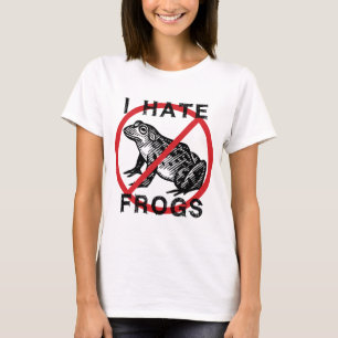 T-shirt Je déteste les grenouilles