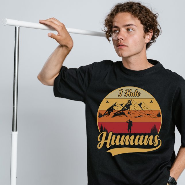 T-shirt Je déteste les Humains (Créateur téléchargé)