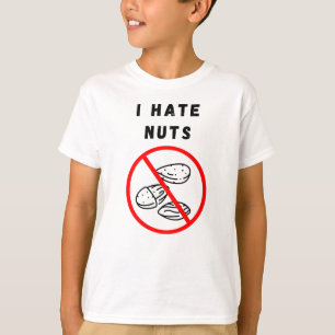 T-shirt Je déteste les noix