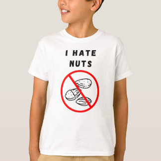 T-shirt Je déteste les noix