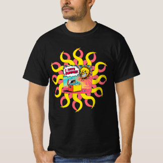 T-shirt Je déteste l'été ! Illustration amusante de style 
