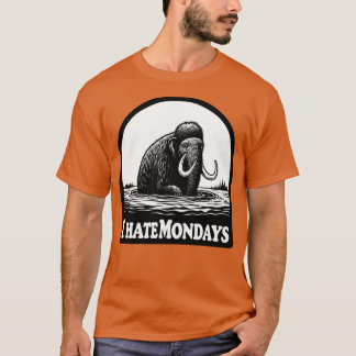 T-shirt Je déteste lundi Mammoth dans Tar Pit
