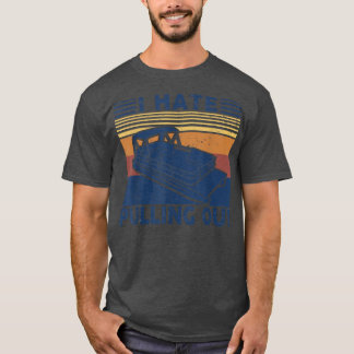 T-shirt Je déteste sortir le capitaine de bateau Retro pou