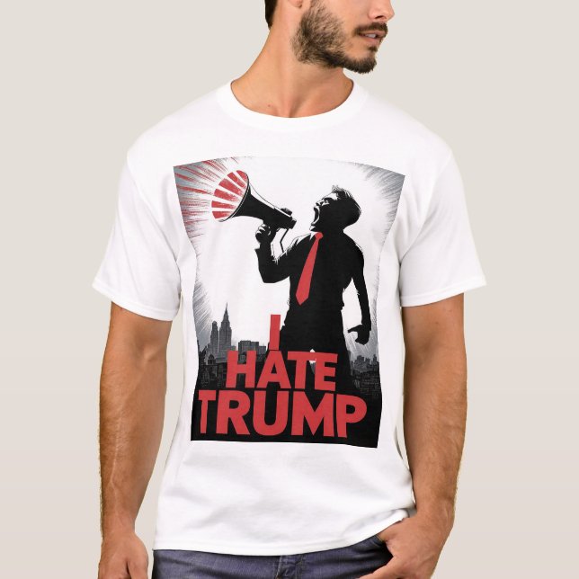 T-shirt je déteste trump (Devant)