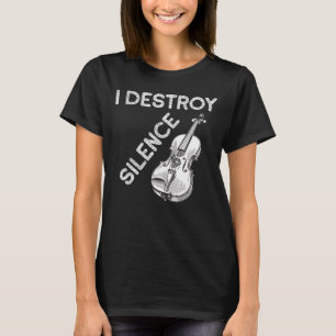 T-shirt Je Détruit Le Silence, Amoureux De La Musique