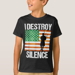 T-shirt Je détruit le silence Jour de la Saint Patrick irl