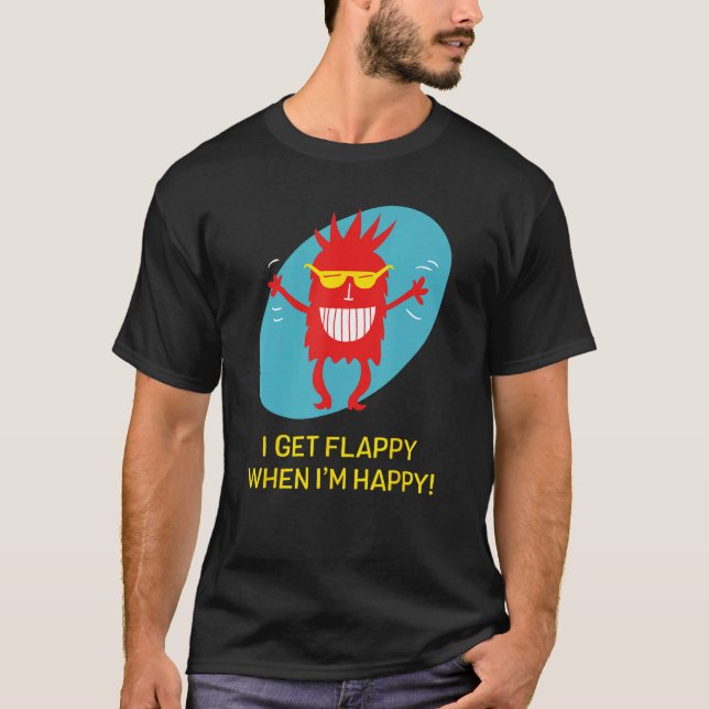 T-shirt Je deviens heureux quand je suis heureux Autisme d (Devant)