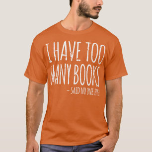T-shirt Je Dois À Beaucoup De Livres Vêtements