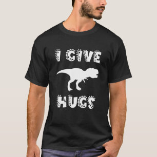 T-shirt Je Donne Aux Hugs Rex Funny Silhouette Trex Dino E