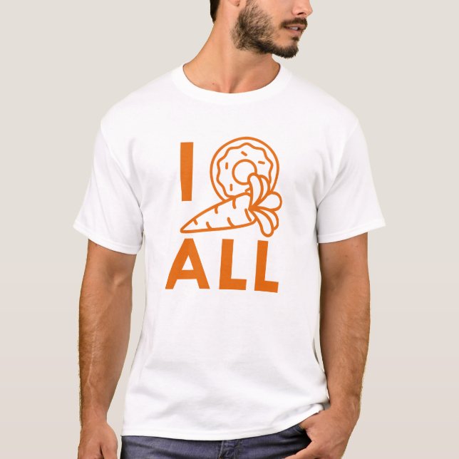 T-shirt Je donne de la carotte tout (Devant)