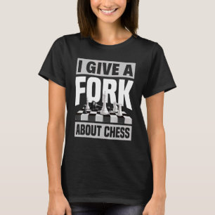 T-shirt Je Donne Une Fourchette Sur Le Roi Des Échecs, Gra