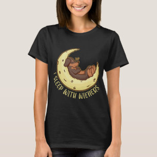 T-shirt Je Dors Avec Des Épouses Une Mère Dachshund