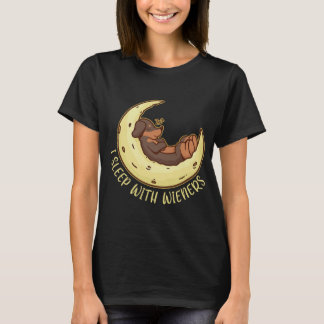 T-shirt Je Dors Avec Des Épouses Une Mère Dachshund