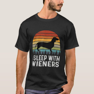 T-shirt Je Dors Avec Des Wieners Doxie Dachshund