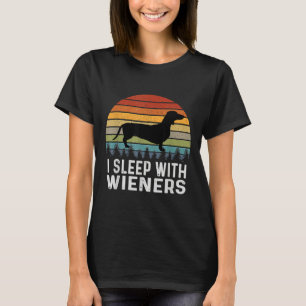 T-shirt Je Dors Avec Des Wieners Doxie Dachshund