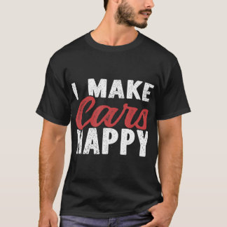 T-shirt Je fabrique des voitures Happy Auto Détailer Détai