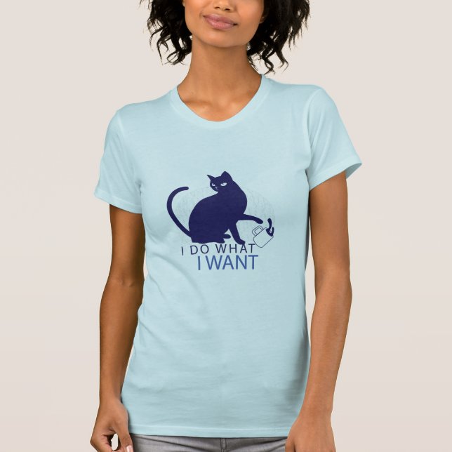 T-shirt Je fais ce que je veux Chat (Devant)