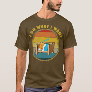 T-shirt Je Fais Ce Que Je Veux Poulet Nugget Dormir Distre
