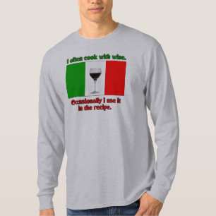 T-shirt Je fais cuire souvent avec du vin