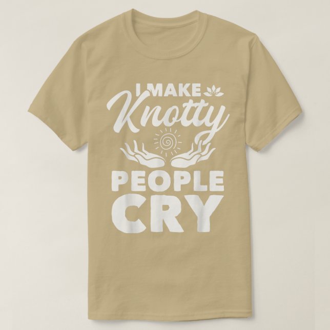 T-shirt Je fais des gens noueux CryMassage Thérapiste Mass (Design devant)