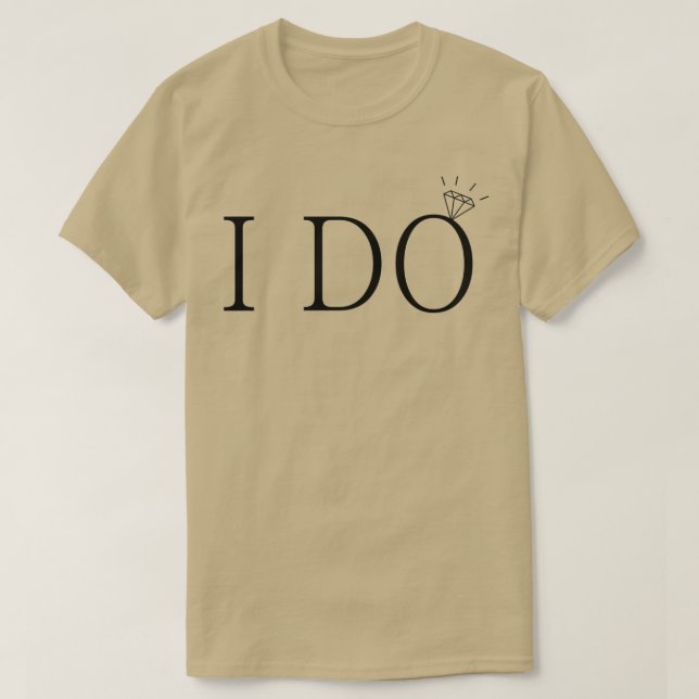 T-shirt Je fais diamant de mariée 1 (Design devant)