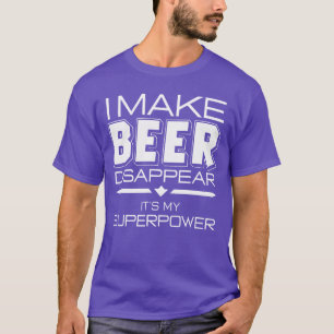 T-shirt Je fais disparaître la bière Citation drôle
