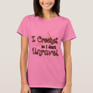 T-shirt Je fais du crochet, ainsi je ne me démêle pas