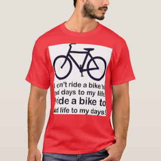 T-shirt Je fais du vélo